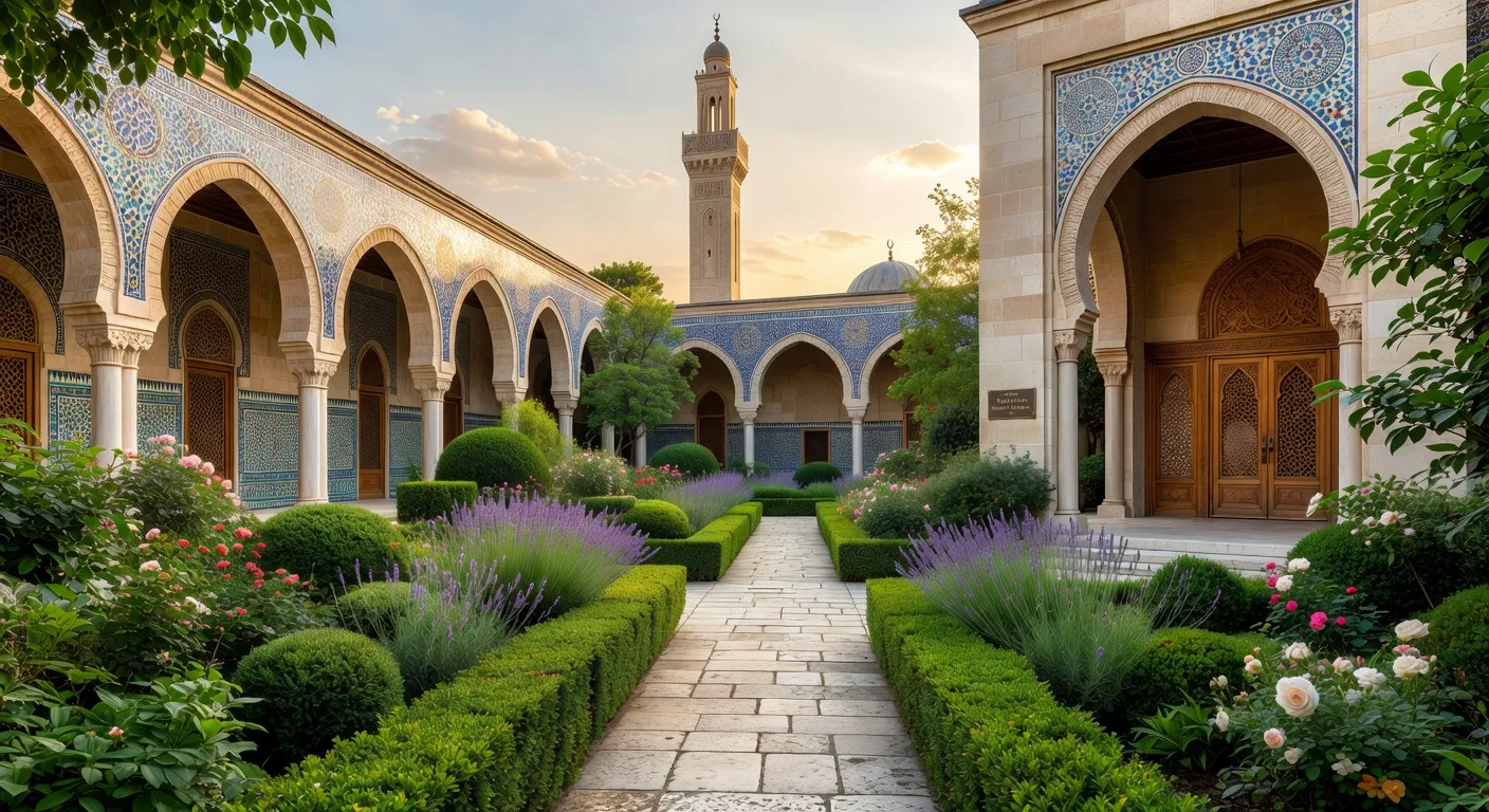 Cour de la mosquée de Paris
