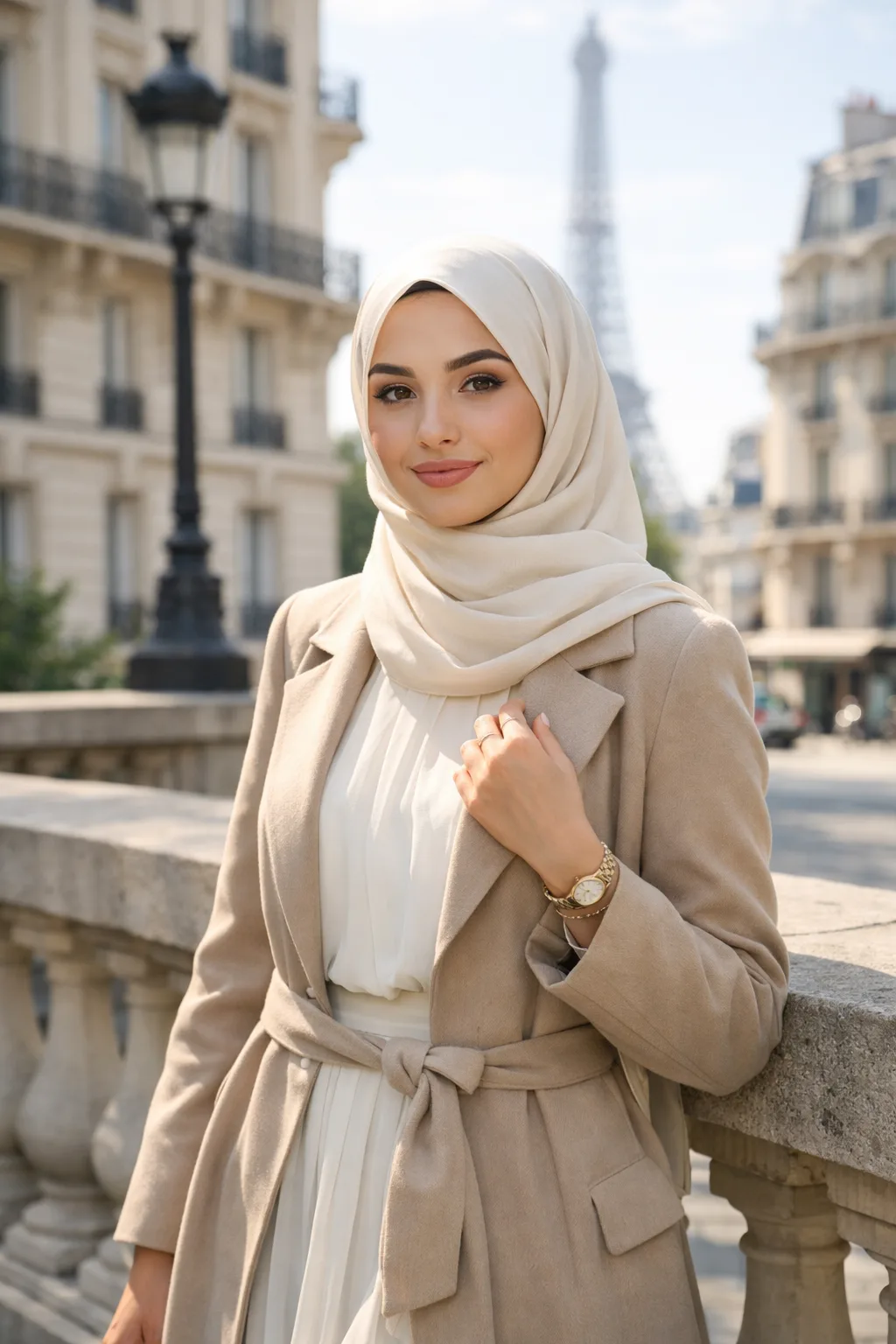 Rencontre musulmane en France dans une ambiance urbaine claire et élégante
